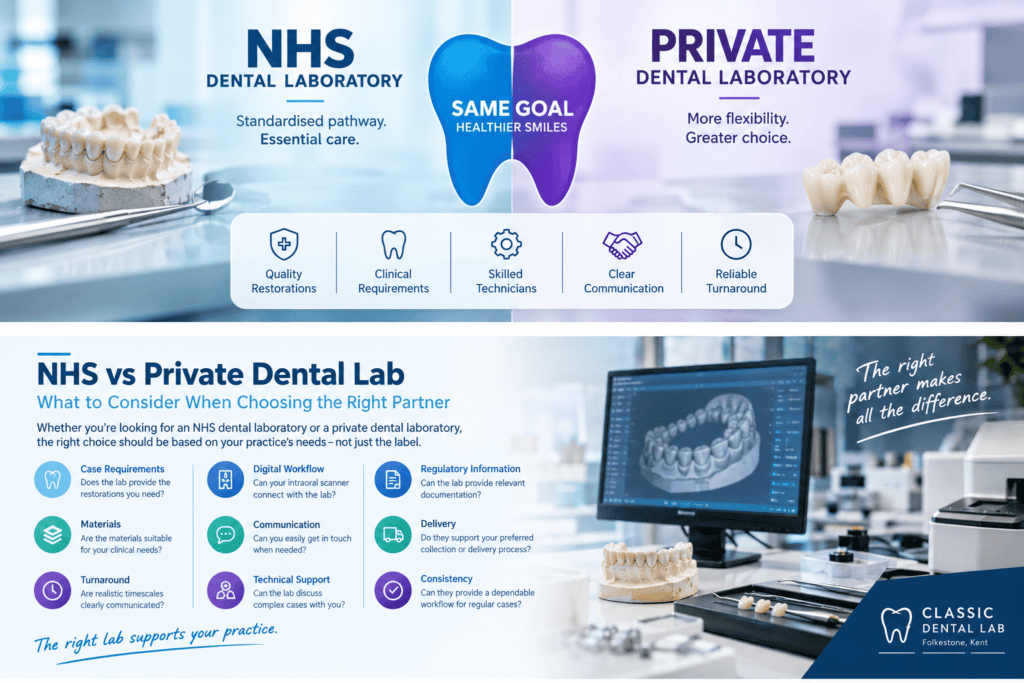 Goal of NHS and private dental laboratories to support dentists with accurate dental restorations